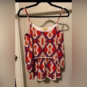 Tank Top multicolored print size small